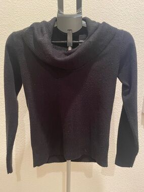 Carol Rose Black Cowl Neck Sweater